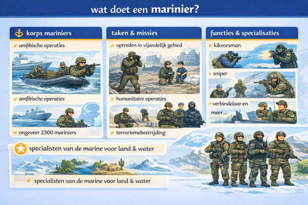 Alles over het beroep marinier Wat doet een marinier